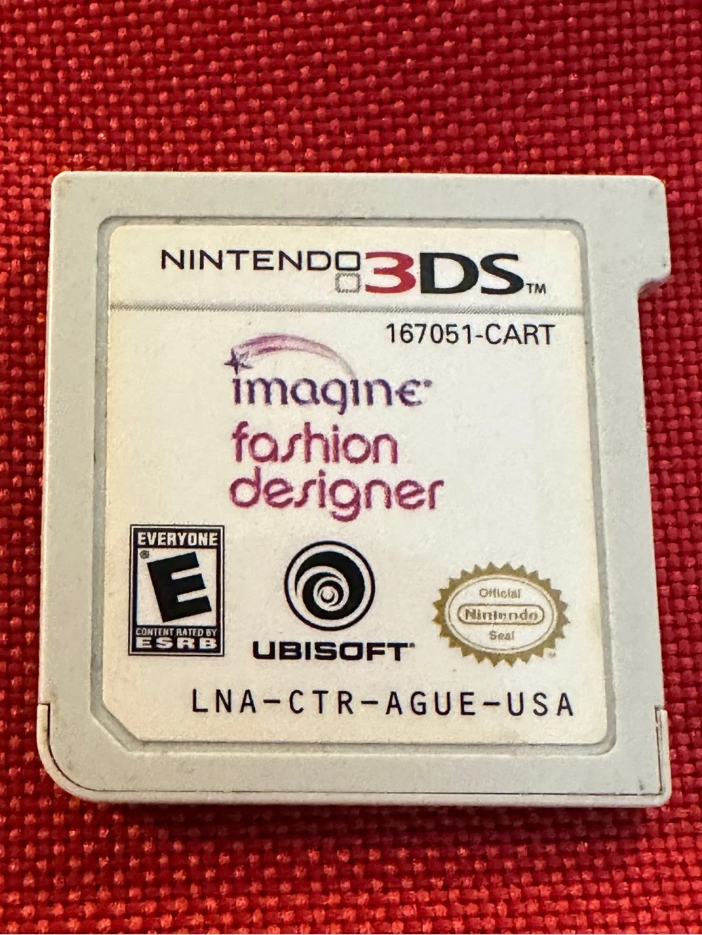 3DS Imagine Fashion Designer Game Cartridge Nintendo y2k